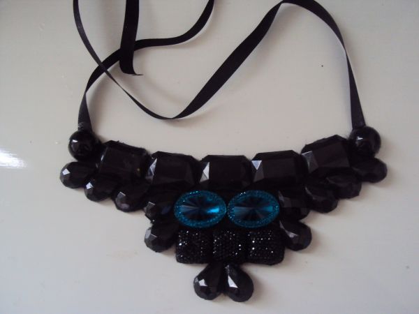 Maxi Colar - Azul e preto