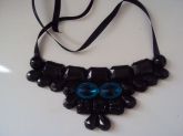Maxi Colar - Azul e preto